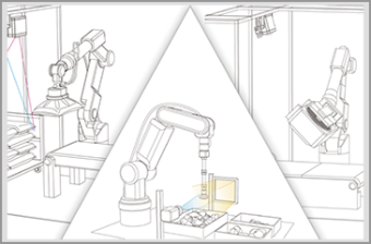 Picking and de-palletizing system for formless thi